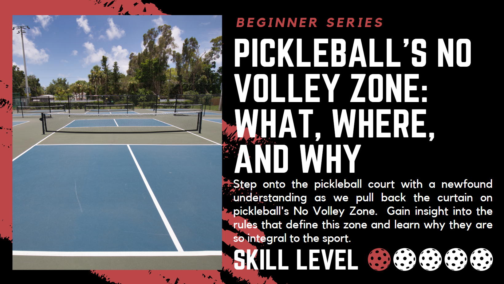 Pickleball’s No Volley Zone: What, Where, and Why​. Step onto the pickleball court with a newfound understanding as we pull back the curtain on pickleball's No Volley Zone. Gain insight into the rules that define this zone and learn why they are so integral to the sport. Skill level 1 of 5
