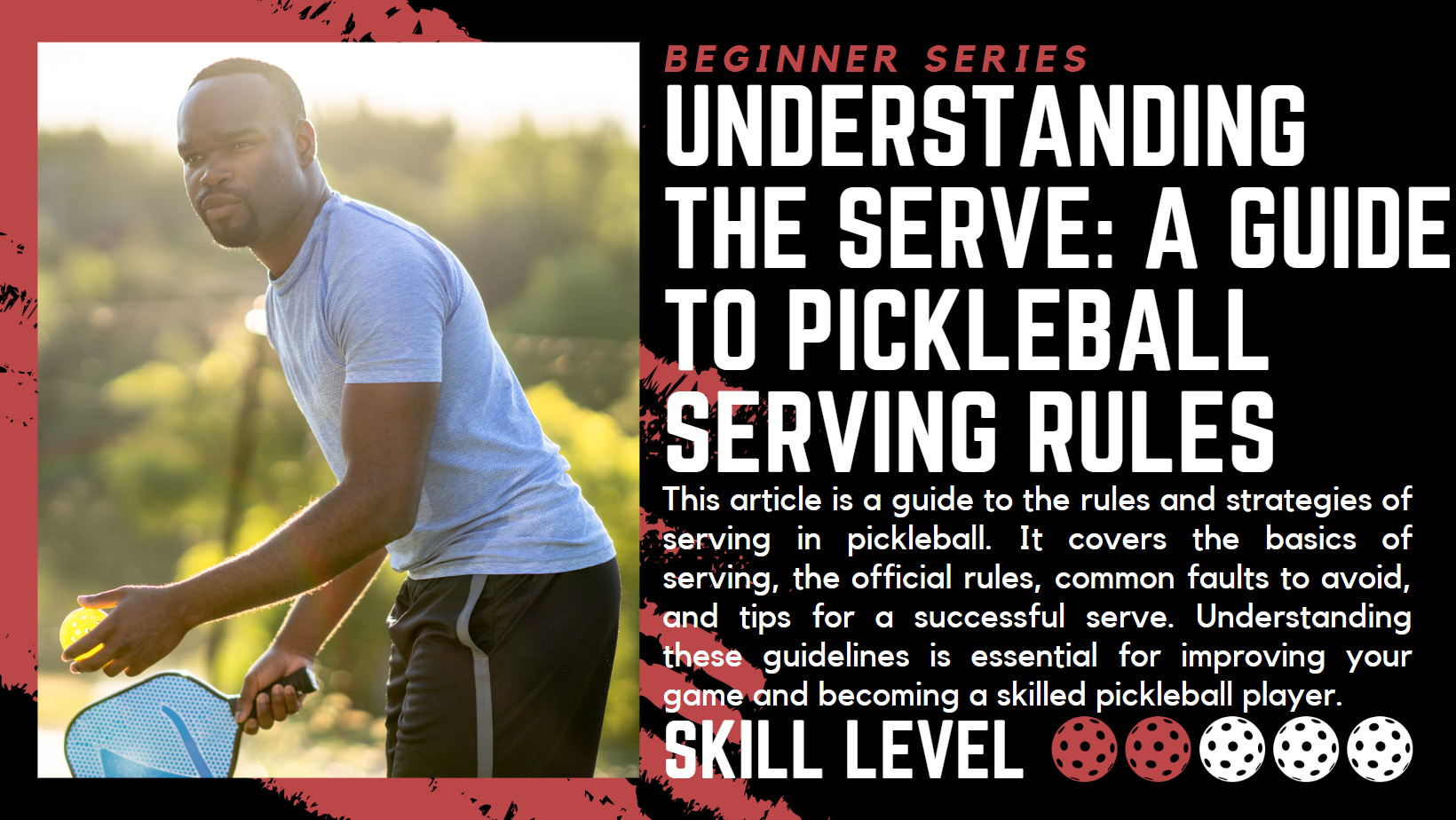Understanding the Serve: A Guide to Pickleball Serving Rules. This article is a guide to the rules and strategies of serving in pickleball. It covers the basics of serving, the official rules, common faults to avoid, and tips for a successful serve. Understanding these guidelines is essential for improving your game and becoming a skilled pickleball player. Skill level 2 of 5